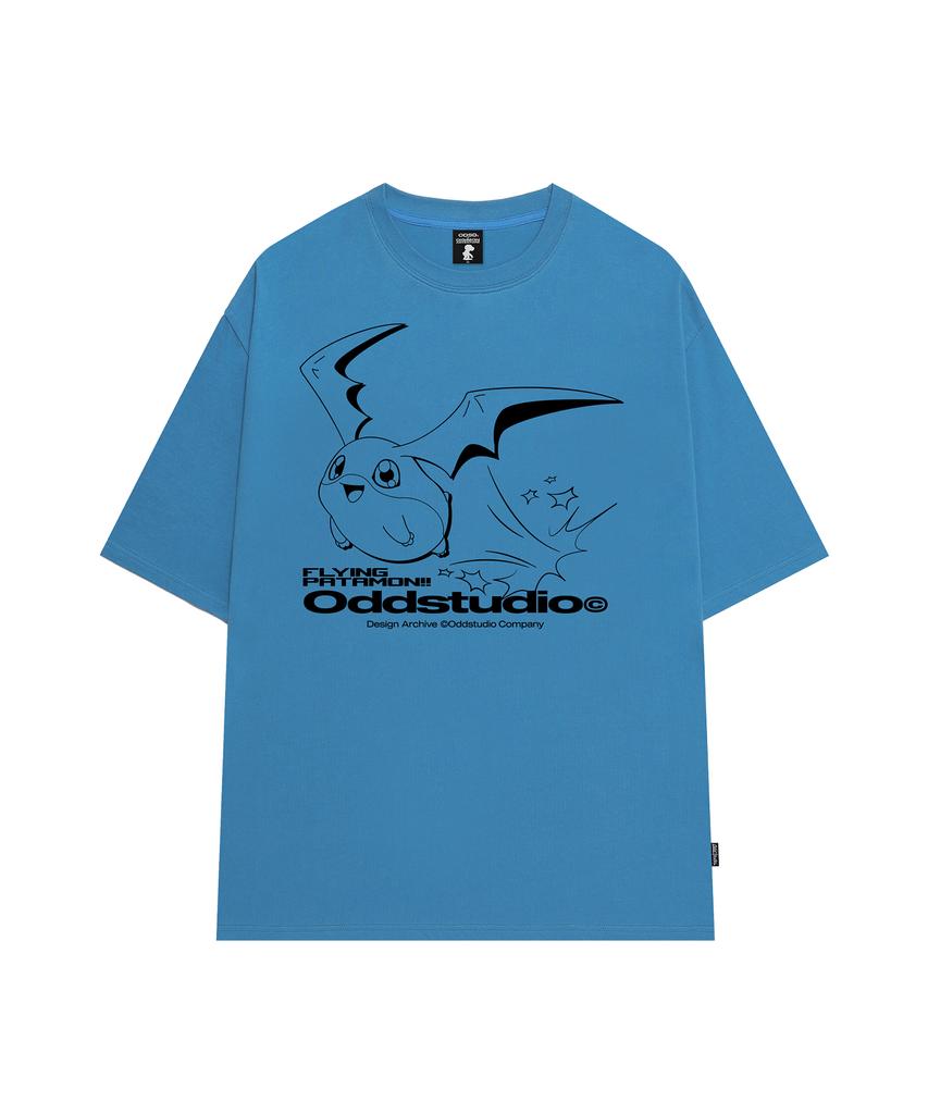 ODDSTUDIO [Digimon Adventure] Patamon Overfit T-Shirt - 3 Colors
