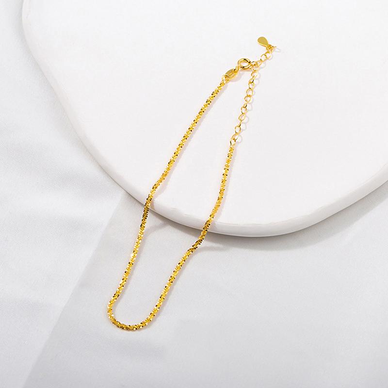 Minimalist Shiny Chains Anklets For Women Girls Friend Foot Jewelry Leg Barefoot