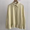 2026 Spring Stylish Loose-Fit Cotton Ruffle Patchwork Long Sleeve Doll Top for Women