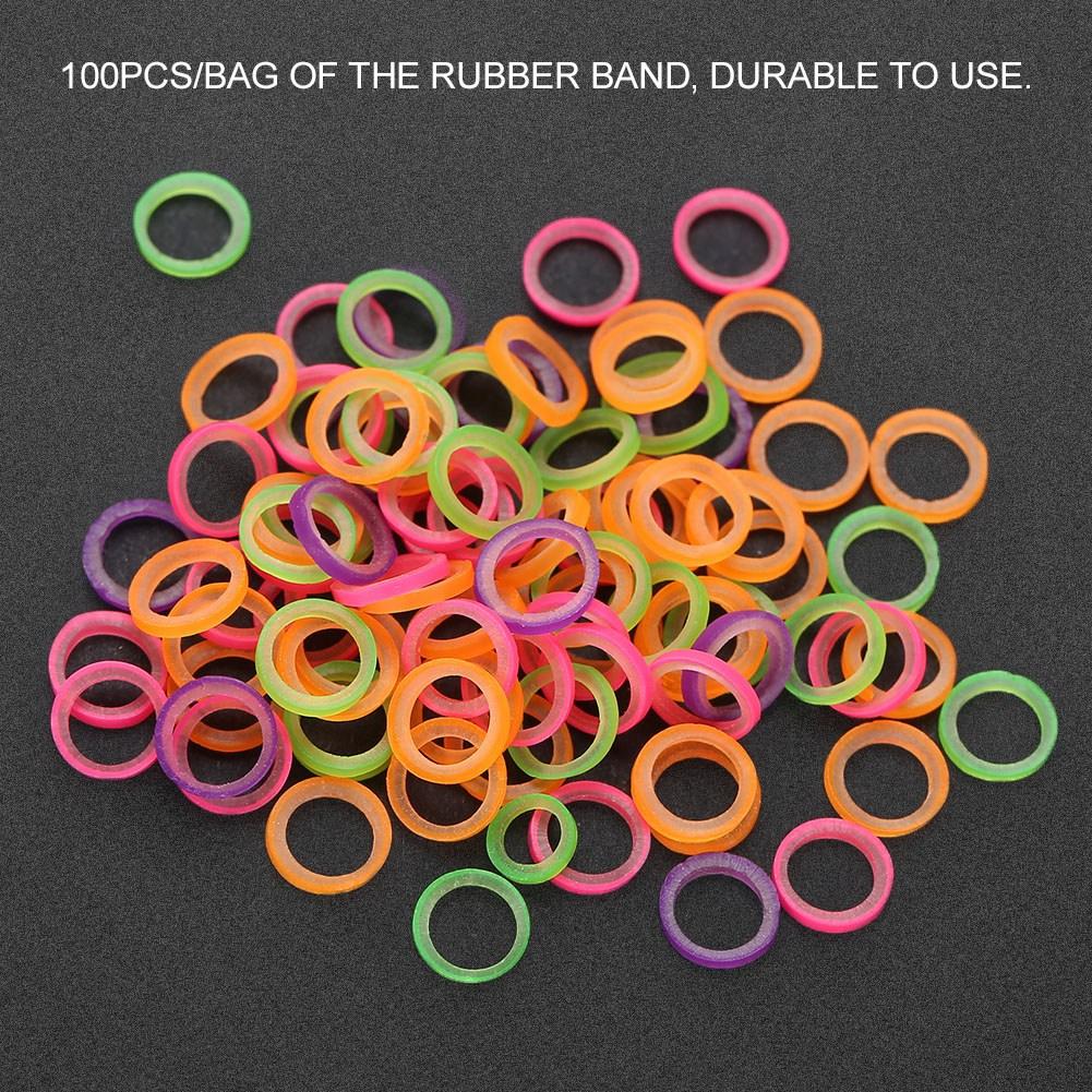 100Pcs/set Professional Dental Elastic Teeth Rubber Band Oral Orthodontics Tool