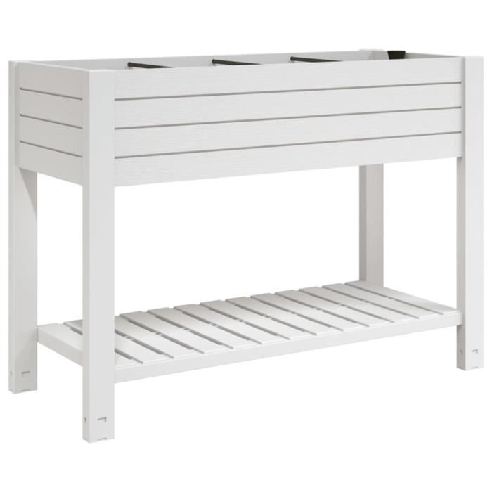 VidaXL Lit surélevé de jardin blanc 110x45x79 cm polypropylène 364177