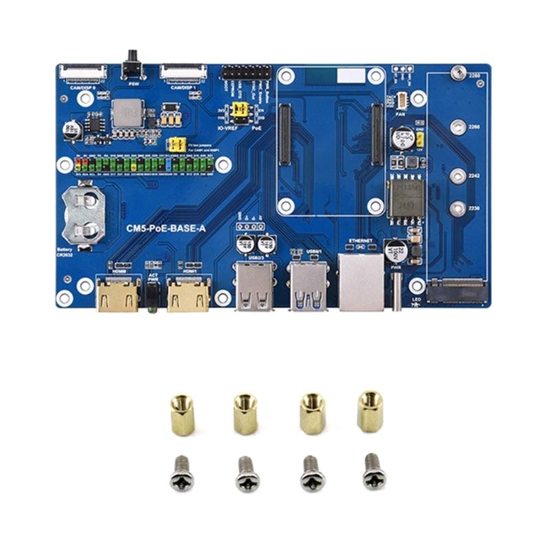 Compute Module 5 Expansion Board Supports M.2 NVMe Solid Disk and Type C Power Supply Enhances Performances