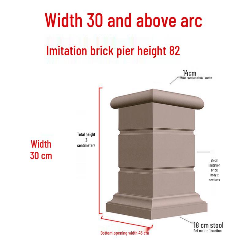 European Villa Courtyard Roman Column Base for Exterior Wall Decoration