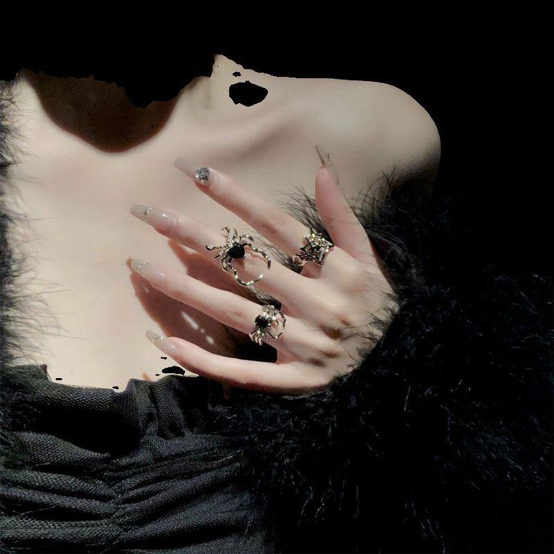 Butterfly Bestie Ring Female Student Party Accessible Luxury Fancy Special-Interest Design Exaggerated and Personalized Ornament Index Finger Ring