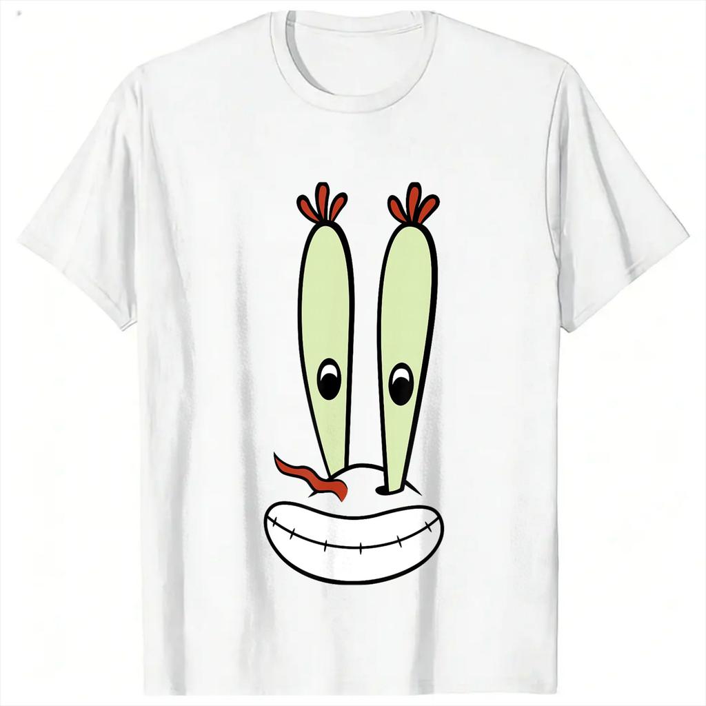 Spongebobs Halloween Mr Krabs Big Face T Shirt Summer Casual TShirts 100 Cotton Novelty Tshirt For Couple Short Sleeve Tees