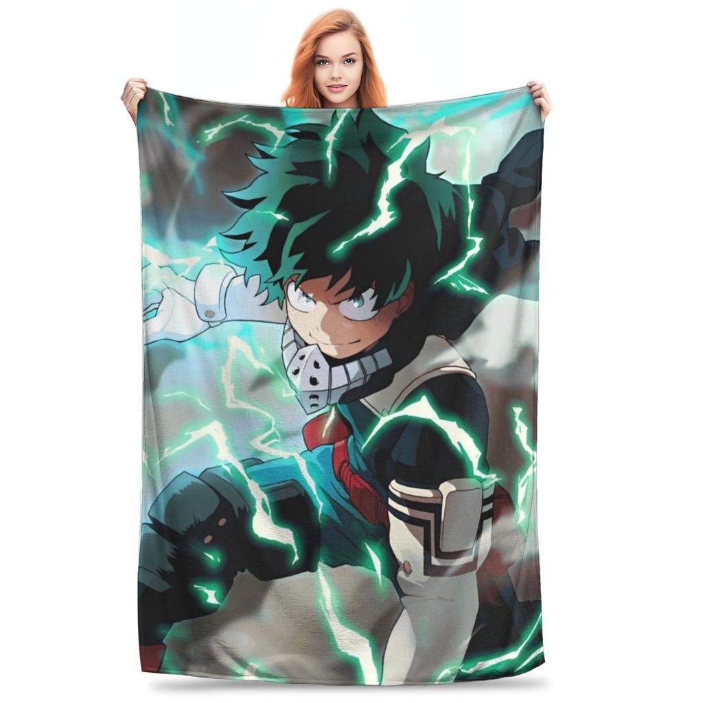 My Hero Academia Decke Liebst du Bakugou wirklich Wolldecken Sommer Klimaanlage Dekoration Weiche Warme Tagesdecke,