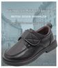 Boys' Black Leather Velcro Shoes - Soft Sole Performance Shoes for Spring/Autumn