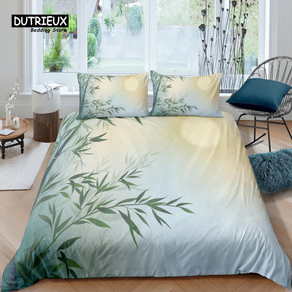 Home Living Luxury 3D Bamboo Bedding Set Kids Duvet Cover Pillowcase Kids Bedding Set Queen and King EU/US/AU/UK Size