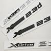 3D ABS Car Styling Logo XDrive 23i X Drive 23d Rear Trunk Badge Side Fender Emblem Decals For BMW X1 X2 X3 Exterior Accessoeies