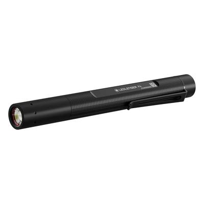 Ledlenser P4 4th Generation Pen-Shaped LED Handheld Flashlight, Battery-Powered (2 AAA Batteries), 180 Lumens, 90m Beam, Focus Function, Waterproof, 2