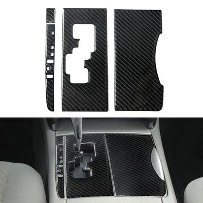 1 Set Black Carbon Fiber Car Gear Shift Panel Cover Trim Sticker Fit for Toyota Camry 2007 2008 2009 2010 2011 Left Hand Drive