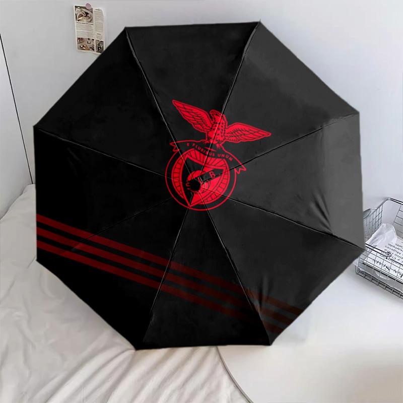 Benfica Football Club  pattern, automatic folding umbrella, portable and foldable design, 8 ribs, a Christmas or birthday gift.