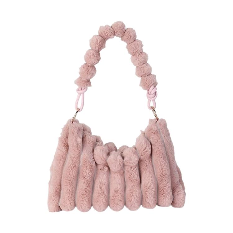 Y2K Plush Handbag Shoulder Bag Underarm Bags Suitable for Travel and Shopping