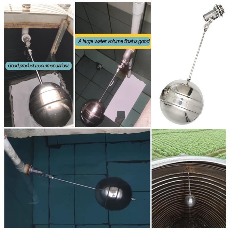 DN15 DN20 DN25 Automatic Stainless Steel Float Valve Ball Water Tank Liquid Level Water Level Controller Durable