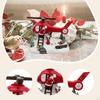 Christmas Music Box Helicopter Statue Home Decor for Kids Adults Santa Claus Figurine