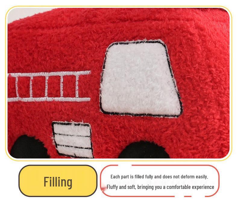 Adorable Car Doll Plush Pillow Toy for Children's Room Decor and Gifts