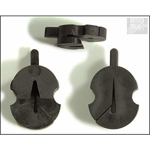 Tourte Style Violin/Viola Mute, Single Hole, Black
