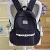 Schoolbag Korean Ins Polka Dot Backpack Cute Student High Value Large Capacity High School Student School Bag Mori Versatile Backpack