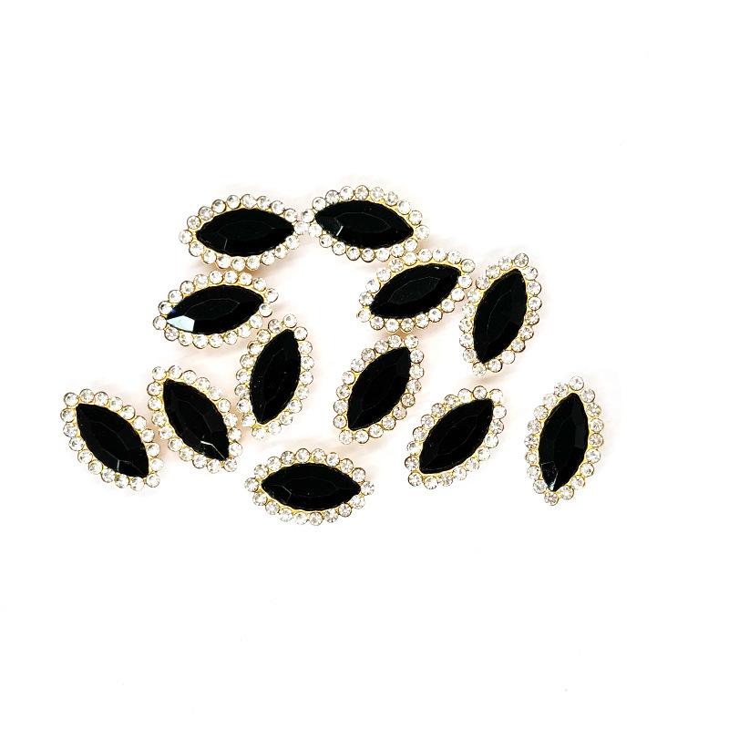 Hand-Sewn Rhinestone Sunflower Crystal Clasp DIY Clothing Accessory