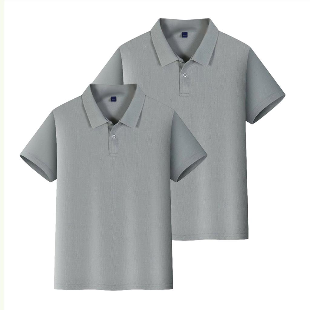 Kids Quick Dry Shirt with Collar, Short Sleeve Sports T-Shirt for Boys and Girls