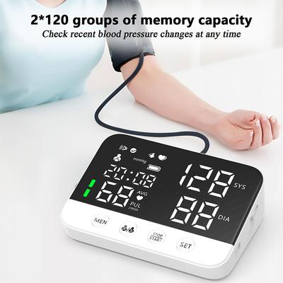 Ciśnieniomierz naramienny z mankietem Cyfrowy ciśnieniomierz do użytku domowego Wyświetlacz LED