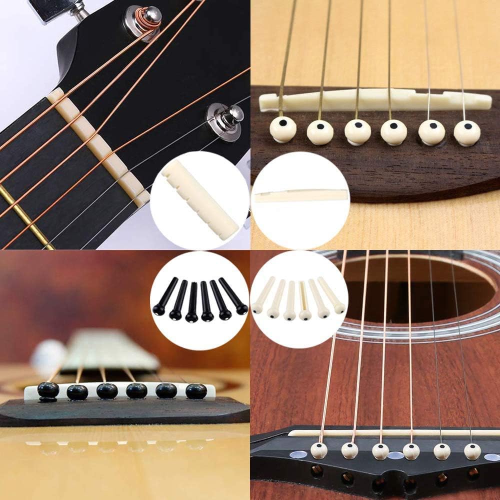 66PCS Guitar Accessories Kit, Acoustic Guitar Changing Tool, Including Guitar Acoustic Strings, Guitar Picks, Capo, String Winder&Cutter, Tuner,