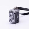 Mini Smiley Face Plush Camera Pendant with Sound & Glow