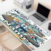 Custom Name Personalized Leo Messi Pattern Mousepad, Laptop PC Desk Mat, Decorative Desk Mat for Home Keyboard Pad Gift