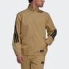 Adidas Future Icon Colorblock Stripe Zip-Up Track Jacket Men Outerwear Khaki GT0118