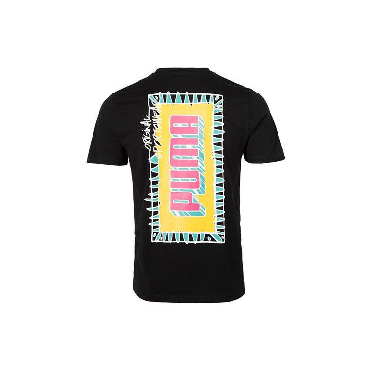 Puma T Shirts Men's Black Crew Neck Moderate Straight Fit 579124-01