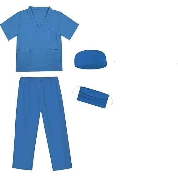 Children Doctor Role Play Set White Coat Nurse Costume Dress Up Pretend Play Toy