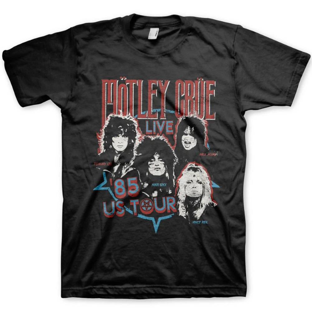 Motley Crue 85 Live Tour Logo T-Shirt S M L XL 2XL NEW XXXL
