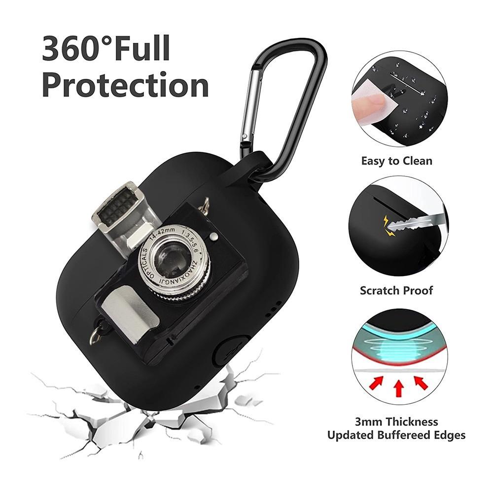 Retro camera silicone earphone case for apple AirPods pro1 generation 1 silicone anti-drop earphone protection