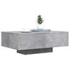 LED Coffee Table in Concrete Grey 85 x 55 x 31 cm