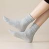 Minimalist Maternity Mid-Calf Cotton Loose Socks – Autumn/Winter Frill Design