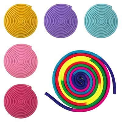 Sportovní tělocvična Rainbow Color Rytmická gymnastika Lano Pevná soutěž Umění Trénink Lanová gymnastika Lano Novinka