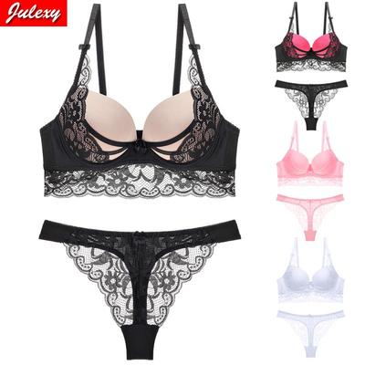 Sexy Push-Up-BH-Set, Spitzen-Höschen-Set, Damen-BH, kurzes Set