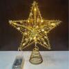 Yuzhu Line Tree Top Star Christmas Tree and Window Decorations