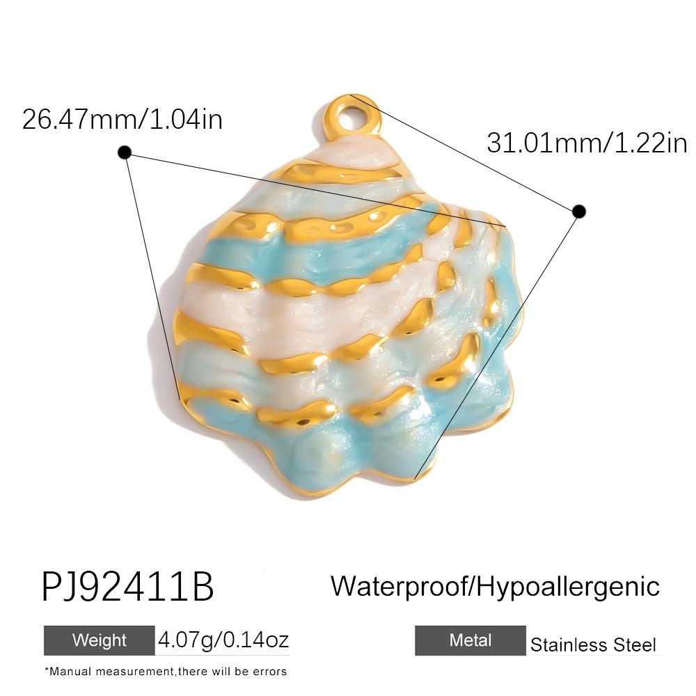 Stainless Steel DIY Jewelry Accessories Cartoon Enamel Pendant for Bracelets and Necklaces