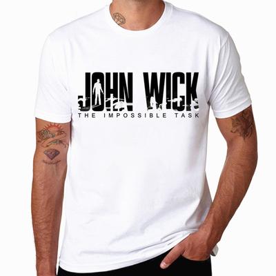 John Wick T-Shirt T-Shirt Herren Lustiger Print Mode-T-Shirt Kurzarm Sommer-Oberteil Männliches Tee Sommer-T-Shirt Dropshipping