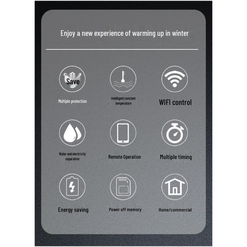 PTC Semiconductor Wall-Mounted Electric Home Heating Boiler