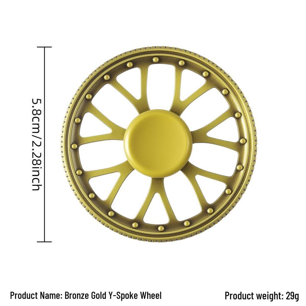 Ancient Bronze Zinc Alloy Cross Fingertip Spinner - EDC Decompression Toy  