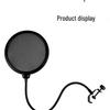 Large Double Layer Nylon Pop Filter for Recording Microphones