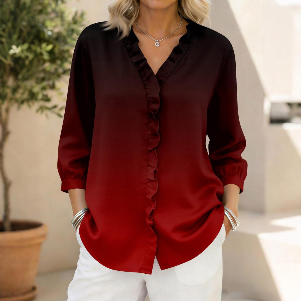 Women's 3/4 Sleeve Shirts Graphic Tees Shirts Casual Basic Tops Pullovers