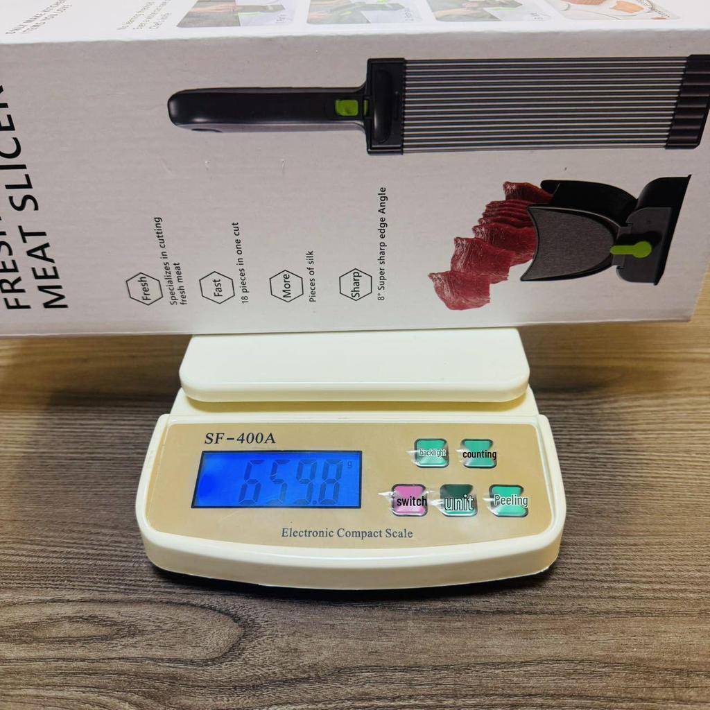 Versatile Manual Meat Slicer for Thin Slices, Cubes, and Mince - Perfect for Kitchen Use