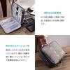ENN LLC Gadget Pouch Cable Box Storage Large Capacity Waterproof Travel PC Peripherals 3-Layer (Black)