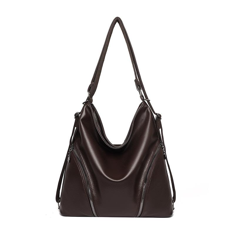 

Жіноча сумка через плече великої місткості Сумка-тоут Мамина сумка Багатофункціональний рюкзак кавовий