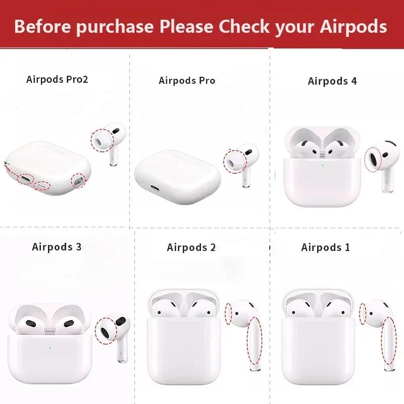 Protective Case For Apple AirPods 4 3 Earphone Security Lock Cover For Airpods Pro 1st 2nd Generation Wireless Headset Accessory