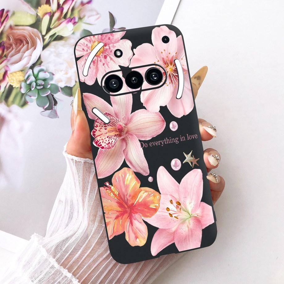 For Nothing Phone (3a) Pro (2a) Plus (1) Phone Case Luxury Flower Butterfly Cartoon Bow Pattern Back Cover Soft TPU Silicone Bag