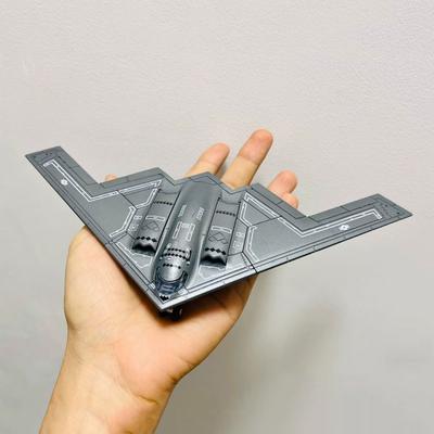US Air Force B-2 Plane Model 1:200 Scale ABS Material Diecast Aircraft Model Assembly Ghost Bomber Building Block Aviation Decor